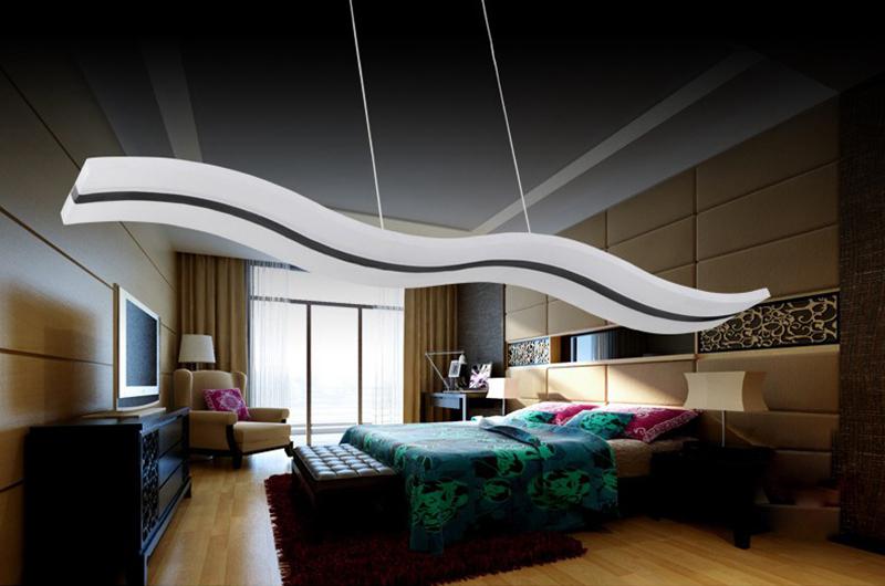 S type Modern LED Acylic Pendant Light for living room Wave Acrylic pendant lamp dinning room Pendant Lighting AC85~265V Chandelier