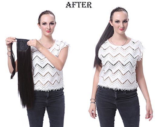cola de caballo cabello humano Natural Human Hair Ponytail Extension #1 clip in human hair extensions brazilian ponytail human hair 140g