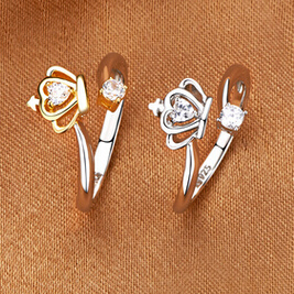 Crown Ring Crystal For Women New Fashion Adjustable Gold Color Silver Color Good Qualtiy Wholesale Hot Gift
Crown Ring Crystal For Women New Fashion Adjustable Gold Color Silver Color Good Qualtiy Wholesale Hot Gift