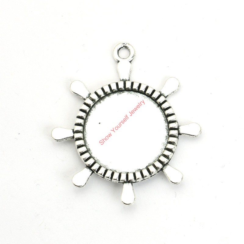 12pcs Antique Silver Plated Rudder Photo Frame Charms Pendants for Bracelet Jewelry Making DIY Necklace Craft 40x36mm
12pcs Antique Silver Plated Rudder Photo Frame Charms Pendants for Bracelet Jewelry Making DIY Necklace Craft 40x36mm