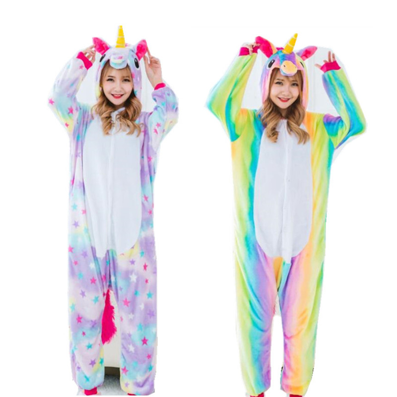 Women's Cosplay Costumes and Winter Flano Pajamas Star or Rainbow Unicorn Onesies Kigurumi Jumpsuit Hoodies Adults Halloween Party Clothes
Women's Cosplay Costumes and Winter Flano Pajamas Star or Rainbow Unicorn Onesies Kigurumi Jumpsuit Hoodies Adults Halloween Party Clothes