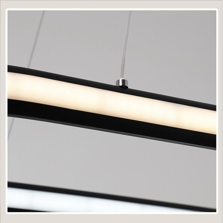 double glow hanging light aluminum modern led chandeliers led pendant lighting fixtures living dining kitchen room high brightness