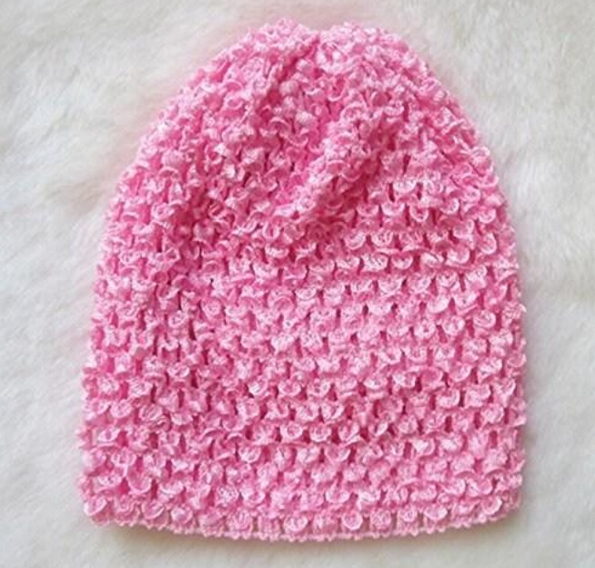 50pcs Colorful Baby 6" Crochet Beanie Hats Infant Handmade Knit Waffle hat String Wheat Caps Newborn cap 21colors MZ9101