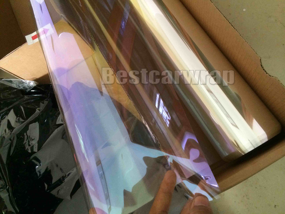 Premium Automobile Windshield chameleon Solar window film tinting for car windows Tint purple 1.52x30m/Roll 4.98x98ft