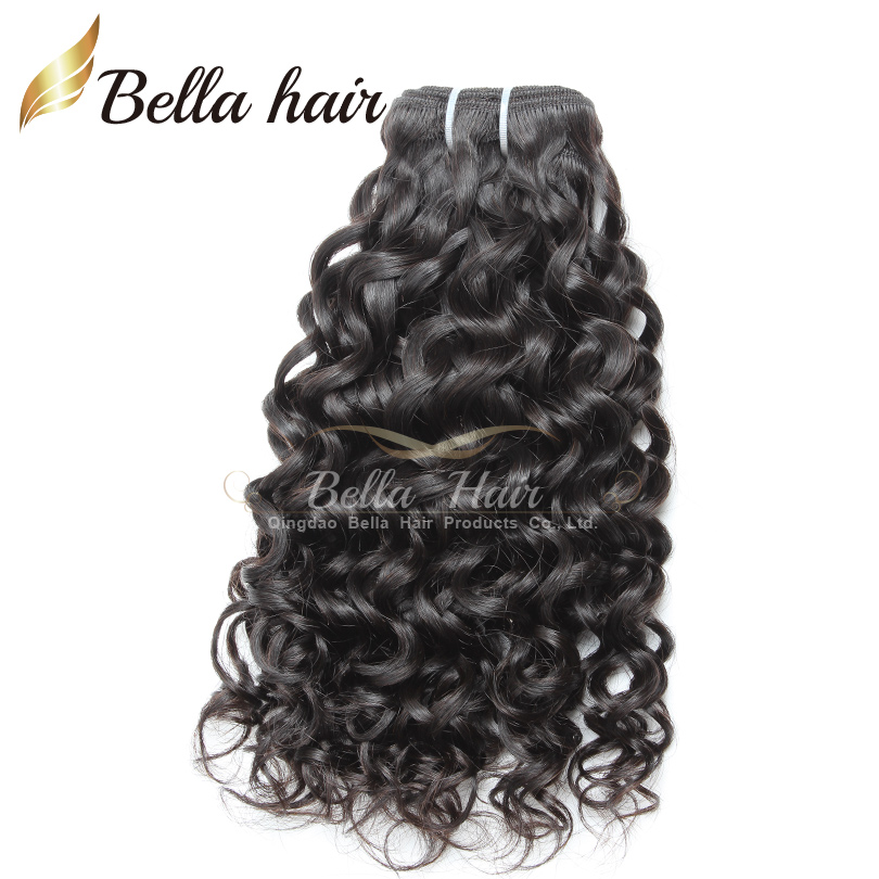 Bella Hair 8A Water Wave 8-34inch Brazilian Virgin Extensions Natural Color 3pcs/lot Remy Human Wet and Wavy 3 Bundles Deals Soft Shinny Full Head