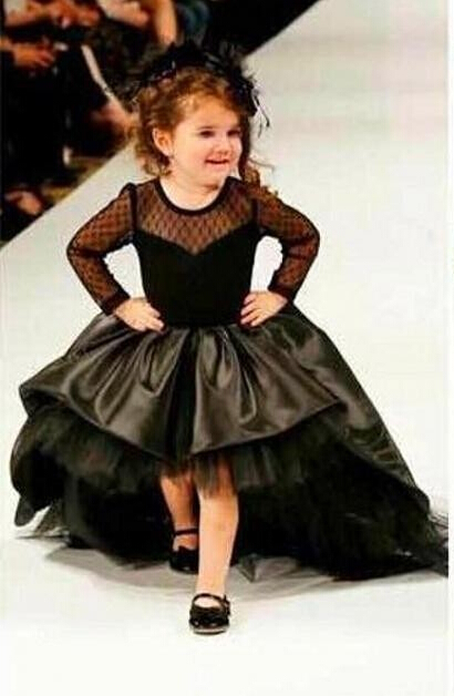 Gorgeous Black Girls Pageant Dress Scoop Ball Gowns Beading Floor-Length Kids Flower Girl First Communion Gown