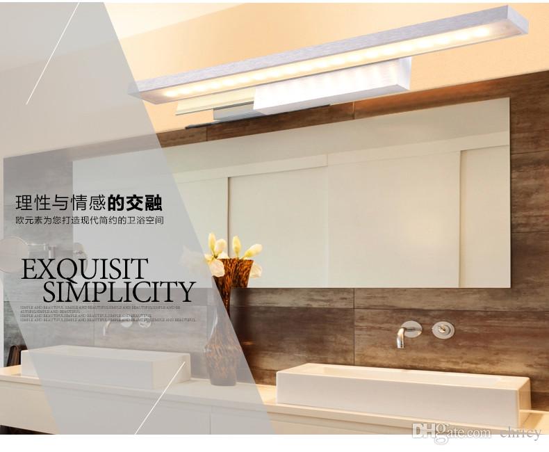 modern led bathroom lighting mirror lights makeup dressing room bathroom aluminumstainless steel led wall sconces fixtures 8 12 16 24w