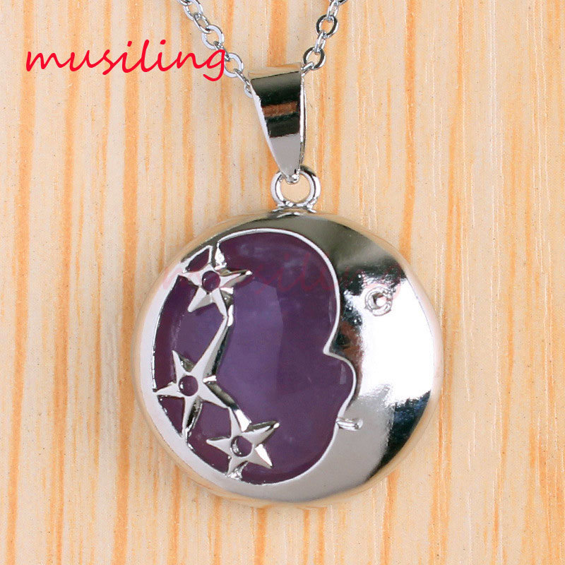 Pendant Necklace Chain Silver Plated Natural Stone Star Crescent Amethyst Crystal etc Reiki Charms Accessories Fashion Jewelry For Women
Pendant Necklace Chain Silver Plated Natural Stone Star Crescent Amethyst Crystal etc Reiki Charms Accessories Fashion Jewelry For Women