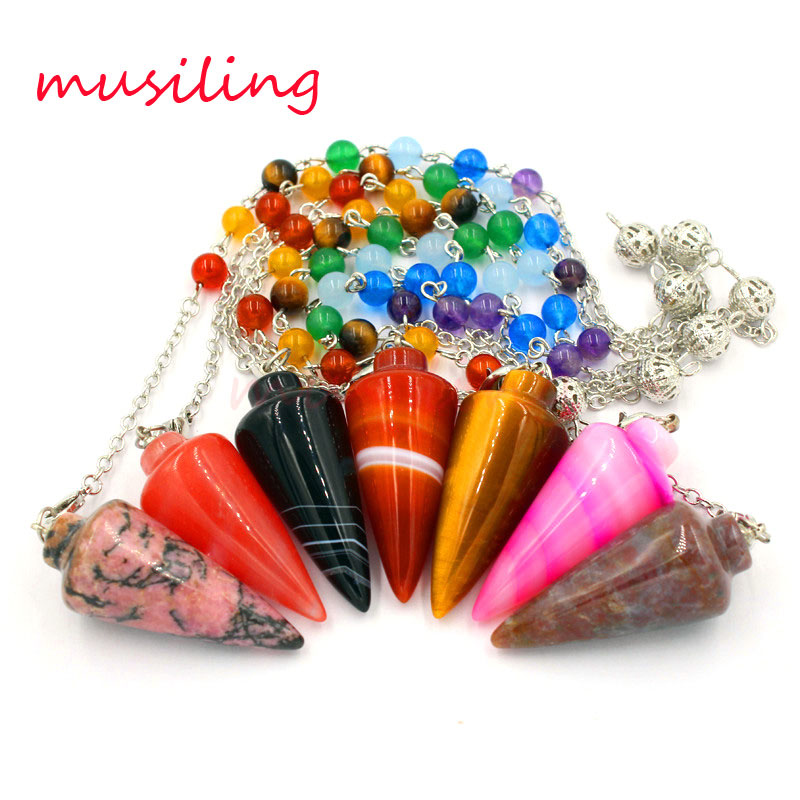 Pendants Pendulum Chain 7 Chakra Charms Natural Stone Hypnosis Red Agate Onyx etc Cone Accessories Fashion Jewelry Mascot Reiki Amulet
Pendants Pendulum Chain 7 Chakra Charms Natural Stone Hypnosis Red Agate Onyx etc Cone Accessories Fashion Jewelry Mascot Reiki Amulet