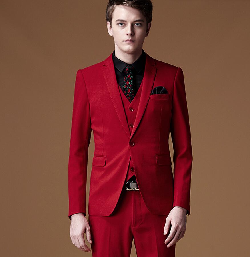 Custom Made New Style Groom Tuxedos Lapel Best Man Suit Groomsman Men's Wedding/Prom Suits (Jacket+Pants+Vest), Red
Custom Made New Style Groom Tuxedos Lapel Best Man Suit Groomsman Men's Wedding/Prom Suits (Jacket+Pants+Vest), Red