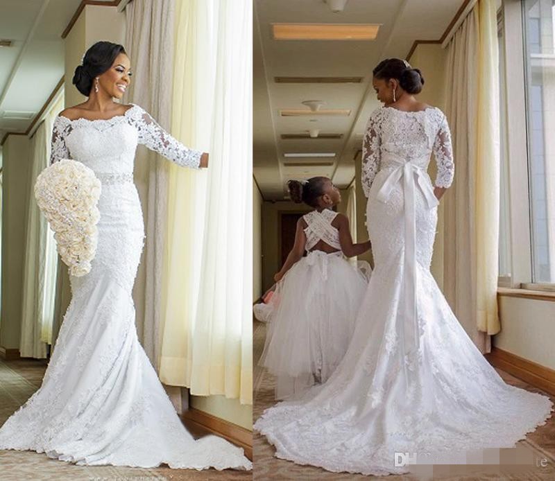 Vintage Lace Bridal Gowns Mermaid Wedding Dresses 3/4 Long Sleeves with Appliques Beaded Sash Arabic Spring Court Train Garden, Same as image
Vintage Lace Bridal Gowns Mermaid Wedding Dresses 3/4 Long Sleeves with Appliques Beaded Sash Arabic Spring Court Train Garden, Same as image