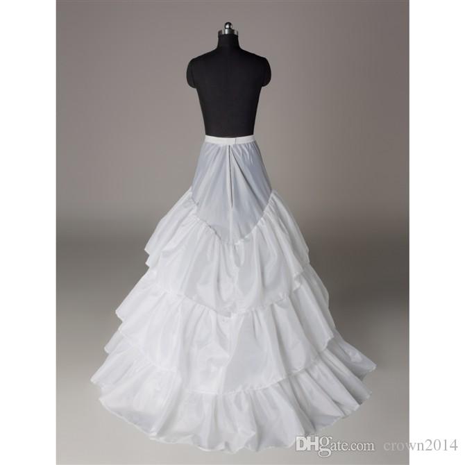 Trumpet Mermaid Bridal Crinoline Petticoat Skirt 3 Hoop Petticoats For Wedding Accessories Free Shipping White Stretchabe Real Sample