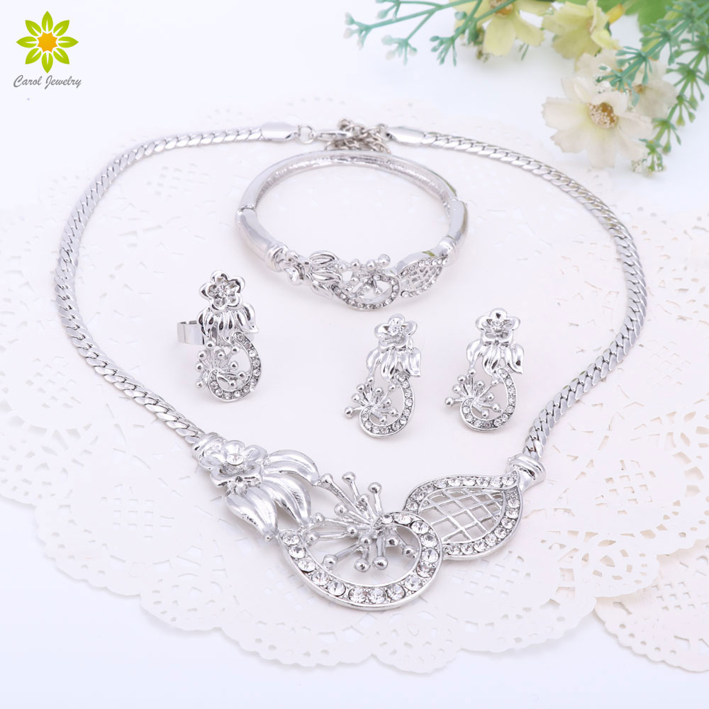 African Jewelry Sets Wedding Party Jewelry Set Silver Jewelry Set High Quality Beads Necklace Earrings Sets
African Jewelry Sets Wedding Party Jewelry Set Silver Jewelry Set High Quality Beads Necklace Earrings Sets