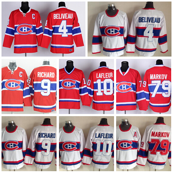 Montreal Canadiens Jerseys Ice Hockey 4 Jean Beliveau Jersey Retro Red White 10 Guy Lafleur 79 Andrei Markov 9 Maurice Richard, 9 white
Montreal Canadiens Jerseys Ice Hockey 4 Jean Beliveau Jersey Retro Red White 10 Guy Lafleur 79 Andrei Markov 9 Maurice Richard, 9 white
