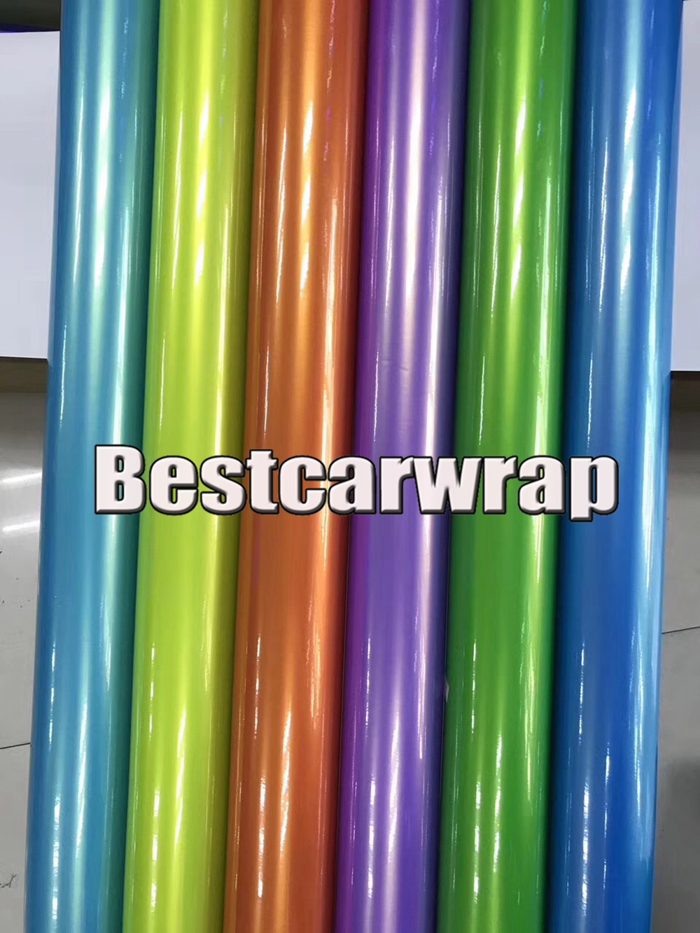 Dark Orange Gloss Metallic Pearl Vinyl Wrap Car Wrap Film Magic orange glossy Wrapping foil Size:1.52*20m( 5x67ft)