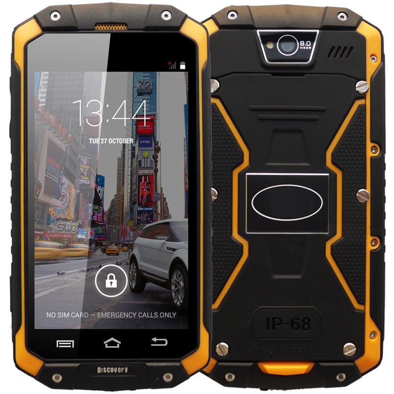 

Original Discovery V9 IP68 Rugged Waterproof Phone 4.5" IPS MTK6572 Android 4.4 960X540 512MB RAM 4GB ROM WCDMA 3G Smart Phone, Yellow