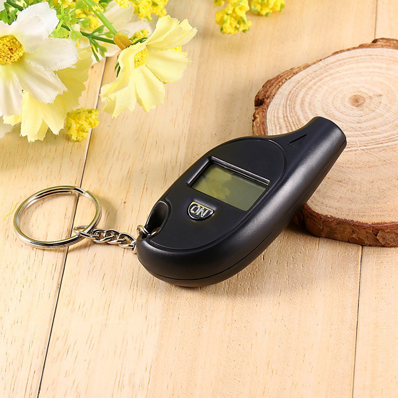 Update Keychain LCD Digital Screen Tire Pressure Gauge Universal Tyre Tool For Car Truck Bike