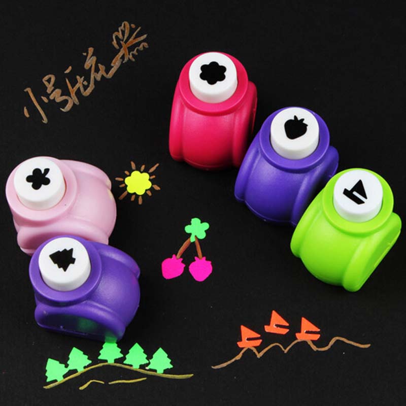 Mini 10pcs Scrapbook Punches Handmade Cutter Card Craft Calico Printing DIY Flower Paper Craft Punch Hole Puncher Shape Free Shipping