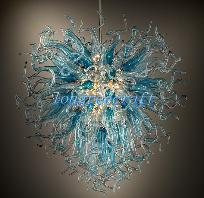 

Ceiling Lights Mouth 110v/120v LED Bulbs Style Hand Blown Glass Chandeliers Modern Art Deco Pendant Lamp