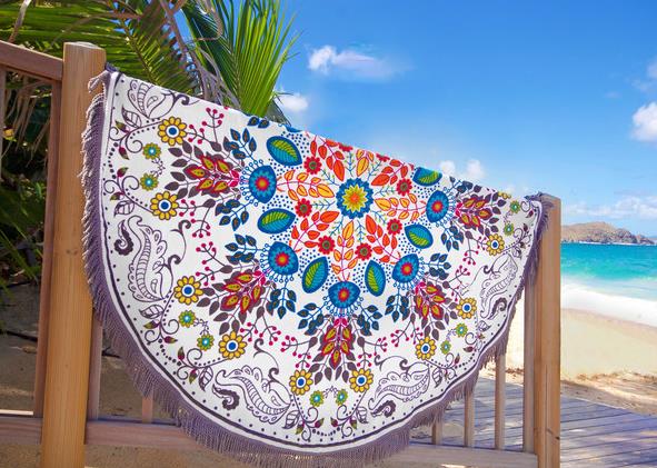 Vintage Cotton Round Towel: Versatile Sarong, Tablecloth, Yoga Mat & Wall Decor - Perfect for Beach, Picnic, Party & Holidays, Muliti
Vintage Cotton Round Towel: Versatile Sarong, Tablecloth, Yoga Mat & Wall Decor - Perfect for Beach, Picnic, Party & Holidays, Muliti