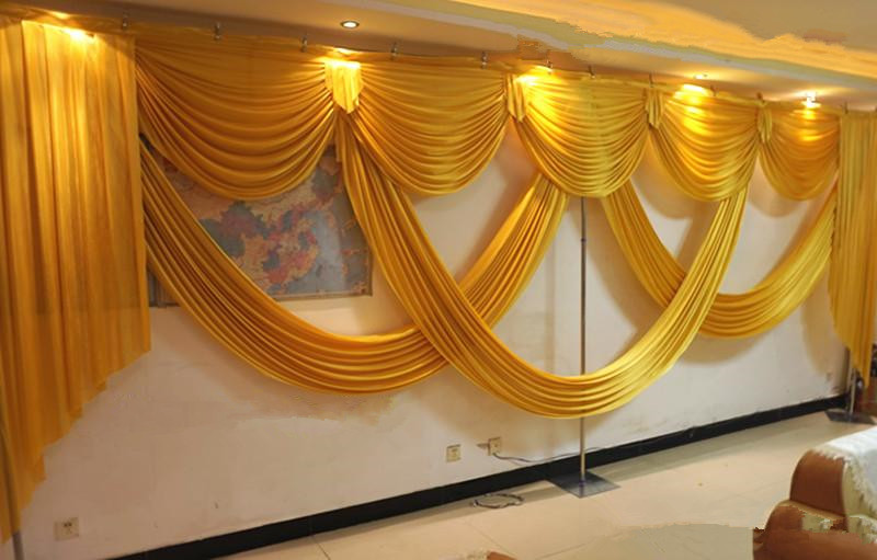 New Arrival Fashion 3 X 6 m Wedding Backdrop Centerpiece Swags Party Curtain Celebration Stage Backdrop Drapes Decoration Supplies