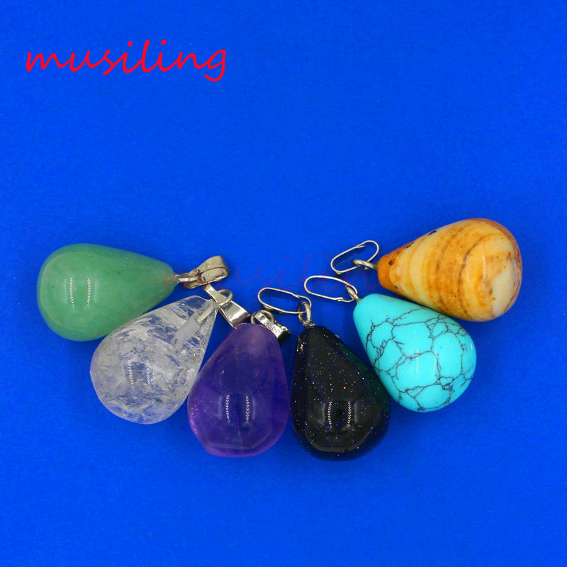 musiling Jewelry Natural Stone Water Drop Pendants Pendulum Amethyst Opal Crystal etc Accessories European Fashion Jewelry For Women
musiling Jewelry Natural Stone Water Drop Pendants Pendulum Amethyst Opal Crystal etc Accessories European Fashion Jewelry For Women