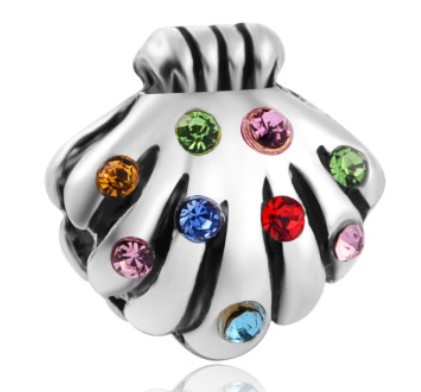 Wholesale 30pcs Christmas Gift Pendants Charms Bead Silver Charms Pendant Big Hole Beads Fit Bracelet European Charm Beads Jewelry DIY