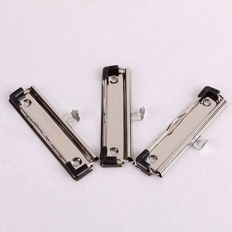 Creative 10pcs Metal 10cm Board Clips High Quality Metal Binder WordPad Clips Free Shipping School Office New Spring Clip