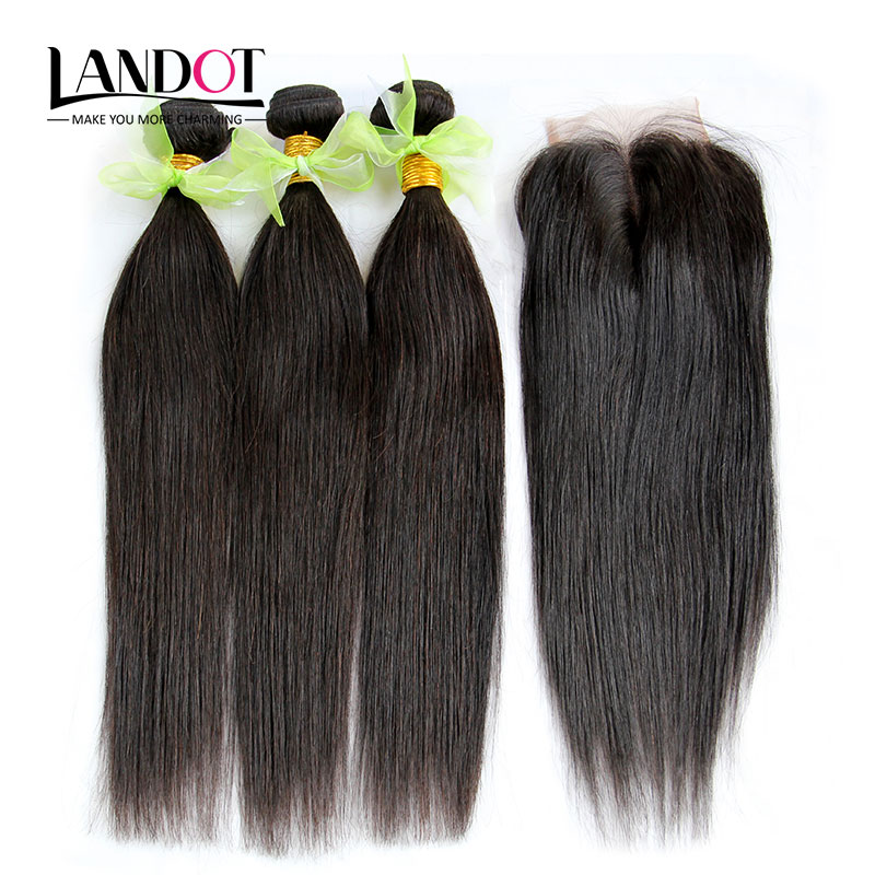 Indian Straight Virgin Hair Weaves With Closure 4 Bundles Lot Unprocessed Indian Remy Human Hair With Lace Closures Free/Middle/3 Way Part, Natural color
Indian Straight Virgin Hair Weaves With Closure 4 Bundles Lot Unprocessed Indian Remy Human Hair With Lace Closures Free/Middle/3 Way Part, Natural color