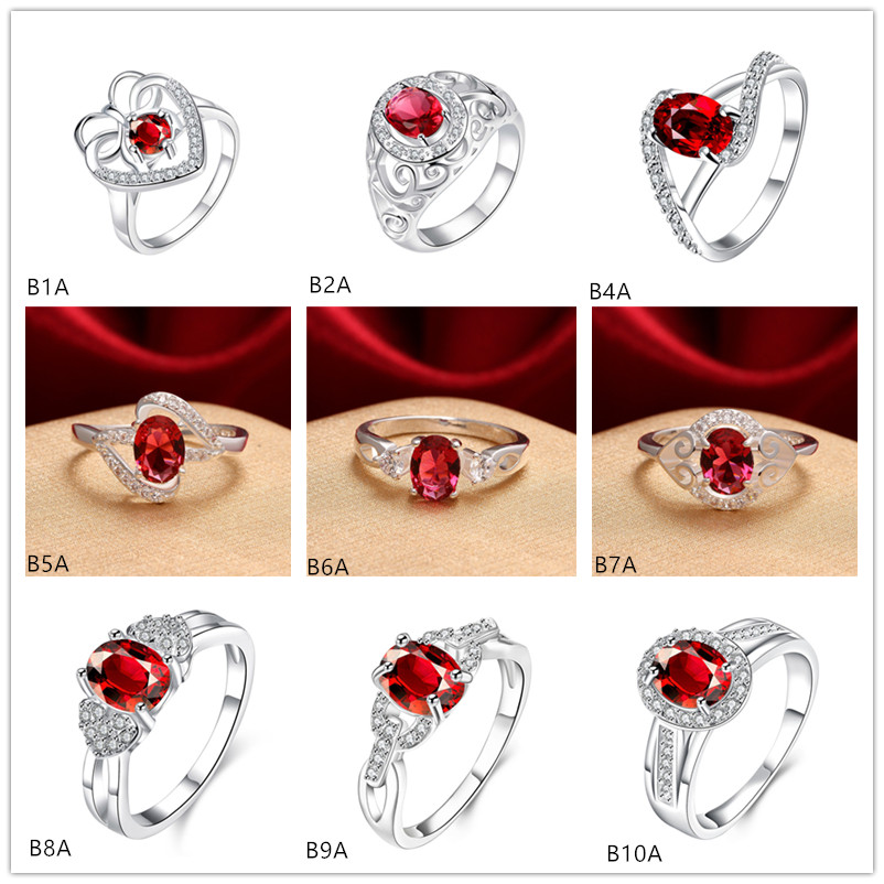 Carved designs Twisted red gemstone 925 silver ring GTGR1,high grade sterling silver plated rings 10 pieces mixed style
Carved designs Twisted red gemstone 925 silver ring GTGR1,high grade sterling silver plated rings 10 pieces mixed style