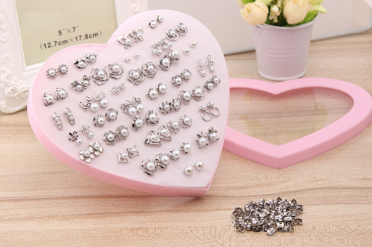 Love Boxed Wild Pearl Earrings Temperament Earrings 2018 HOT New Fashion Hipster Allergy Natural Pearl Earrings Wholesale Free Shipping