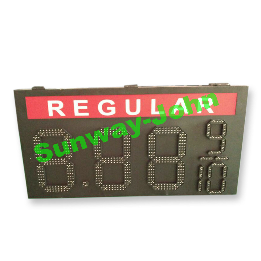 High Bright Gas station led gas sign 16 inches digits LED fuel sign red color 8888 888910