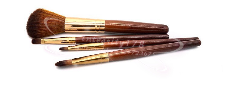 4Pcs set Cosmetic Makeup Brushes Set Eyeshadow brush/eyebrow brush/lip brush/blusher brush 12.7CM with OPP retail packing