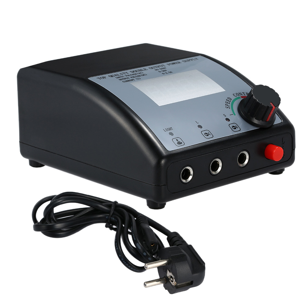 Double Output Digital Tattoo Power Supply For Tattoo Machine Speed Control LED Light EU Plug Tattoo Accessories
Double Output Digital Tattoo Power Supply For Tattoo Machine Speed Control LED Light EU Plug Tattoo Accessories