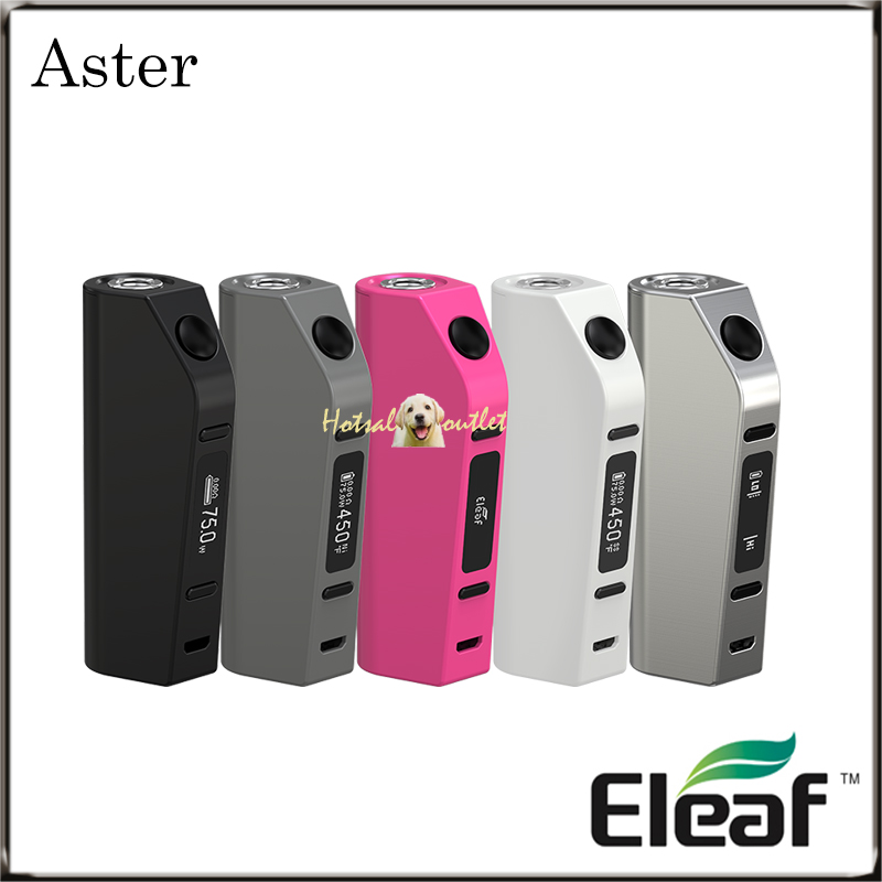 Authentic VW/Bypass/Smart/TC-Ni/TC-Ti/TCR 75w Aster Eleaf Mod With Mod Mode Powered TC 18650 Battery Eleaf Aster By 100% Original Hviwm
Authentic VW/Bypass/Smart/TC-Ni/TC-Ti/TCR 75w Aster Eleaf Mod With Mod Mode Powered TC 18650 Battery Eleaf Aster By 100% Original Hviwm