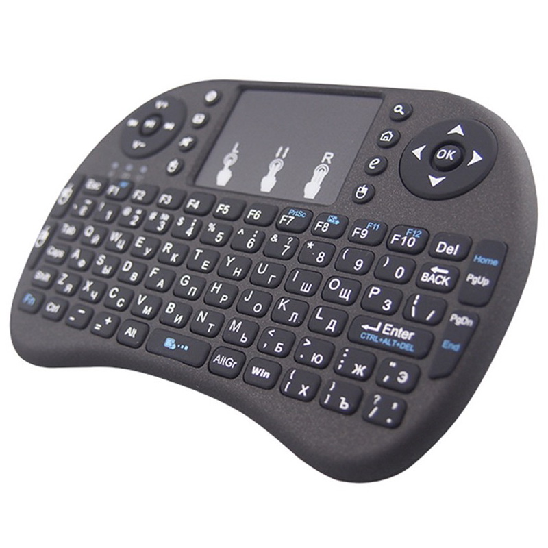 Rii I8 Wireless English keyboard with Touchpad 2.4G Multi-Media Fly Air Mouse Remote Control For PC/Andriod TV Box/Xbox360 Built-in lithium-ion batter
