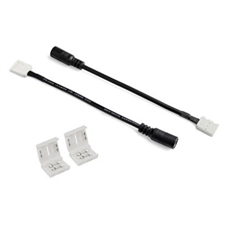 50pcs Adapter Cable + 50pcs 2-Pin 8mm Connector Kit for 3528/2835 Single Color LED Strip Lights, Gapless Strip to Strip Extension cord
50pcs Adapter Cable + 50pcs 2-Pin 8mm Connector Kit for 3528/2835 Single Color LED Strip Lights, Gapless Strip to Strip Extension cord