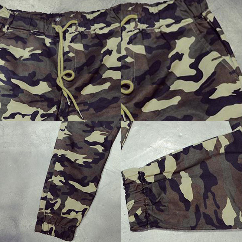 Wholesale-Fashion Mens Camouflage Pants Joggers Baggy Pants Loose Sweatpants Casual Cargo Trousers Camo Joggers Plus Size # A4984