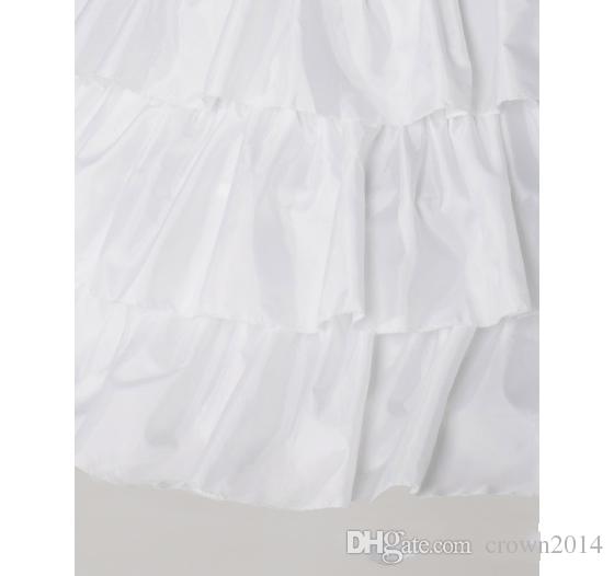 Free Shipping Plus Size White Layered Ball Gown Petticoats Skirt Bridal Crinoline For Ball Gowns Wedding Accessories Free Shipping In Stock