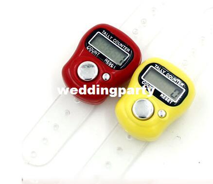 200pcs Mini Hand Hold Band Tally Counter LCD Digital Screen Finger Ring Electronic Head Count Tasbeeh Tasbih