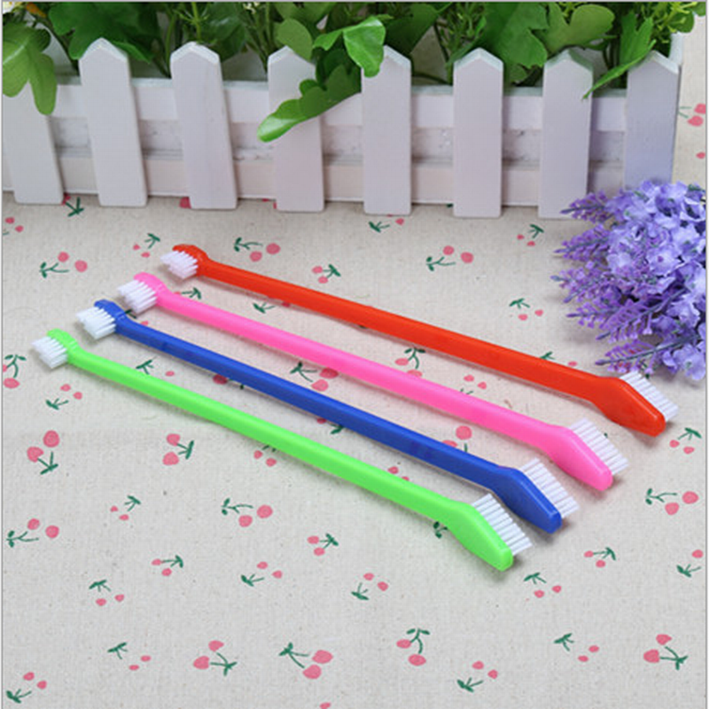 Dog Grooming Dental Toothbrush Pet Puppy Cat Supplies Color Random Delivered