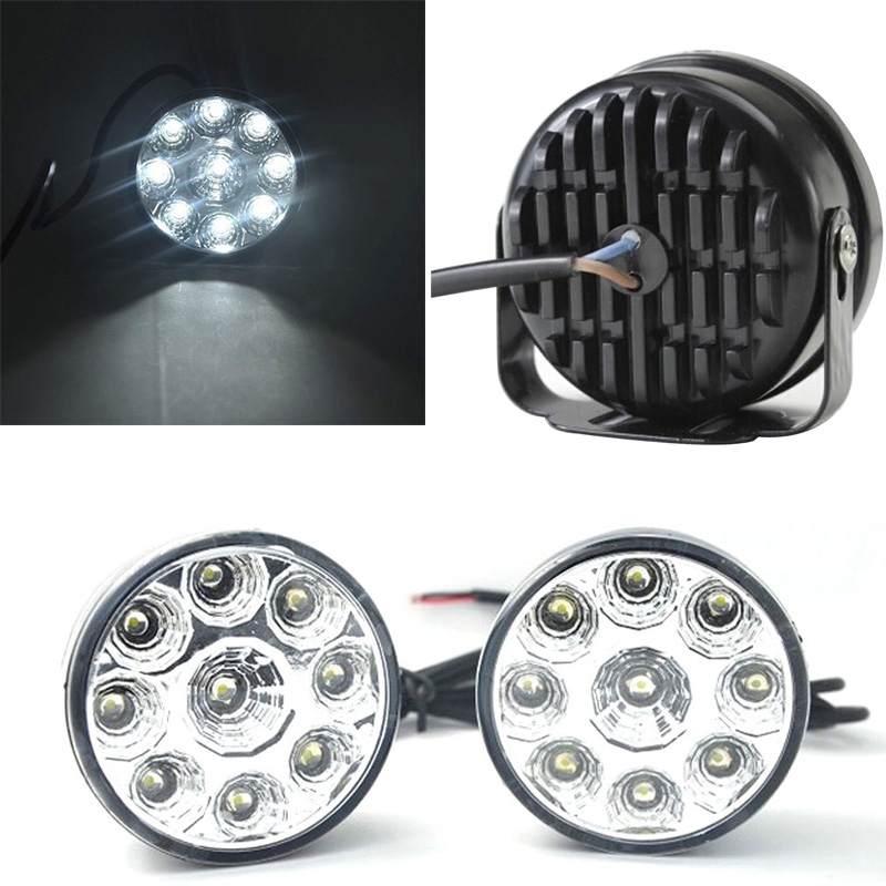 A set track 9-LED Round Daytime Driving Running Light DRL Car Fog Lamp super White DIY
A set track 9-LED Round Daytime Driving Running Light DRL Car Fog Lamp super White DIY