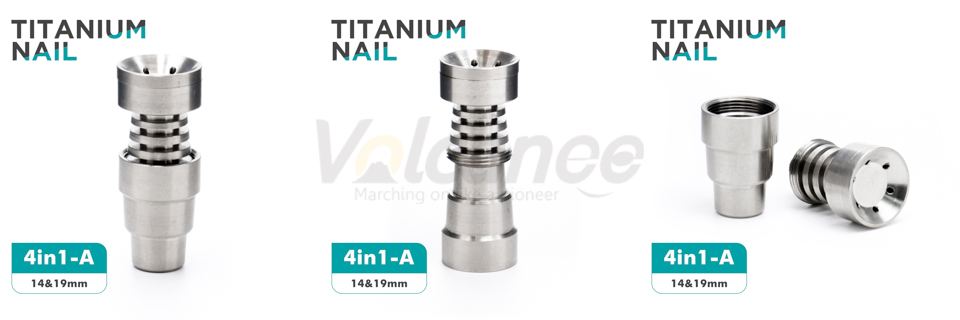 Universal Domeless Titanium Smoking Nail 10mm 14mm 19mm Female Male Joint 4 IN 1 6 IN1 Spiral
Universal Domeless Titanium Smoking Nail 10mm 14mm 19mm Female Male Joint 4 IN 1 6 IN1 Spiral