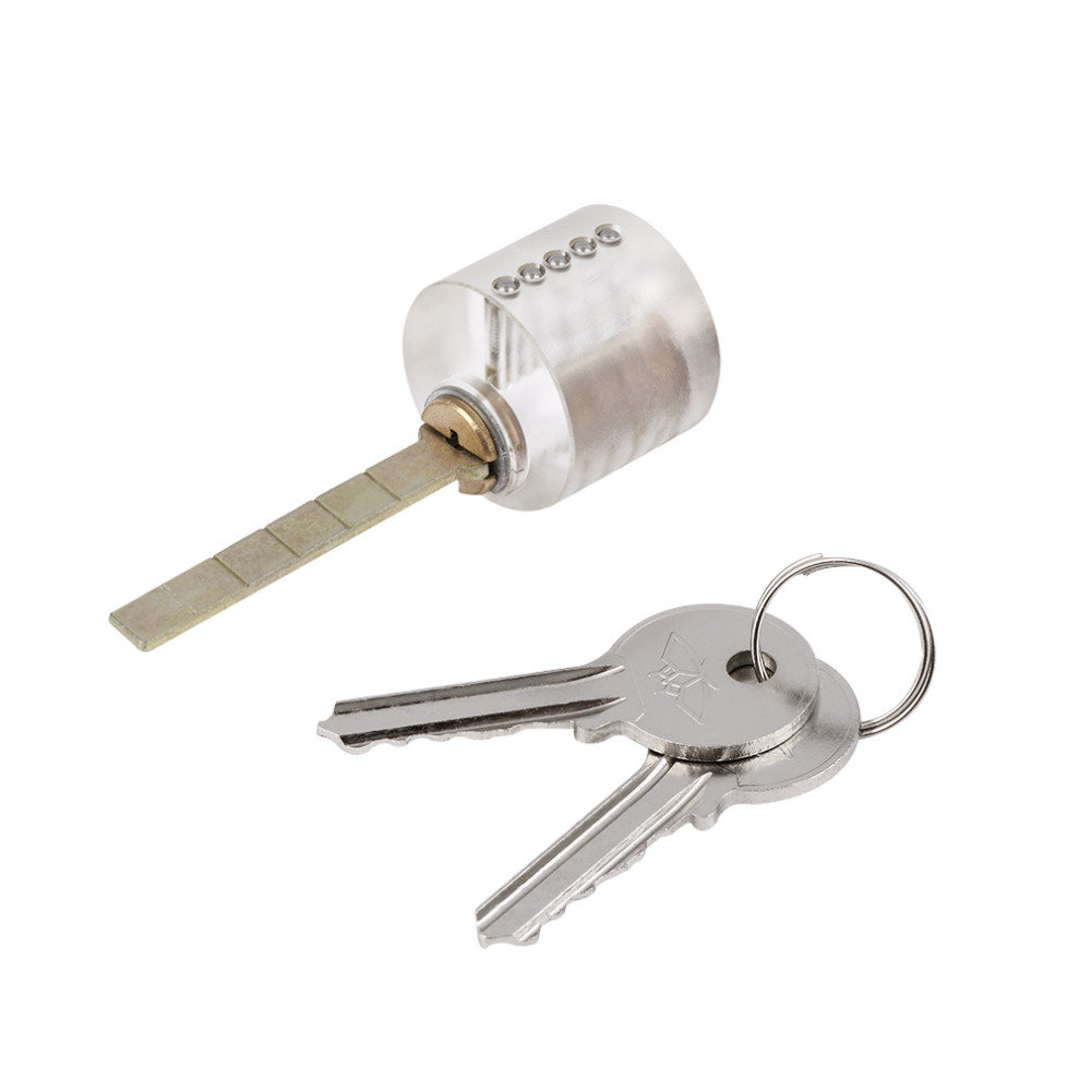 Professional Lock Picks T-Lock Visable Practice Padlocks Lock Pick Tool Lock Training Trainer Pick for Locksmith with Two Keys
Professional Lock Picks T-Lock Visable Practice Padlocks Lock Pick Tool Lock Training Trainer Pick for Locksmith with Two Keys
