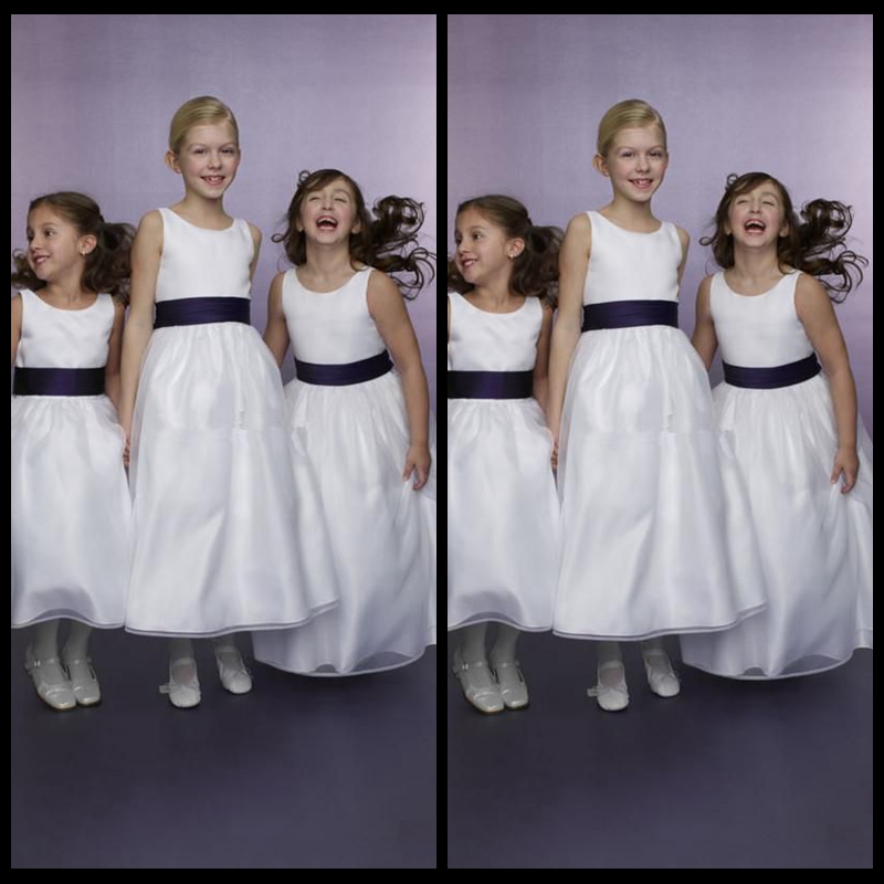 2016 Vintage Cheap Custom Made Flower Girl Dress Jewel Sleeveless Pageant Dresses Ankle Length Tulle Skirt With Purple Belt, Yellow
2016 Vintage Cheap Custom Made Flower Girl Dress Jewel Sleeveless Pageant Dresses Ankle Length Tulle Skirt With Purple Belt, Yellow