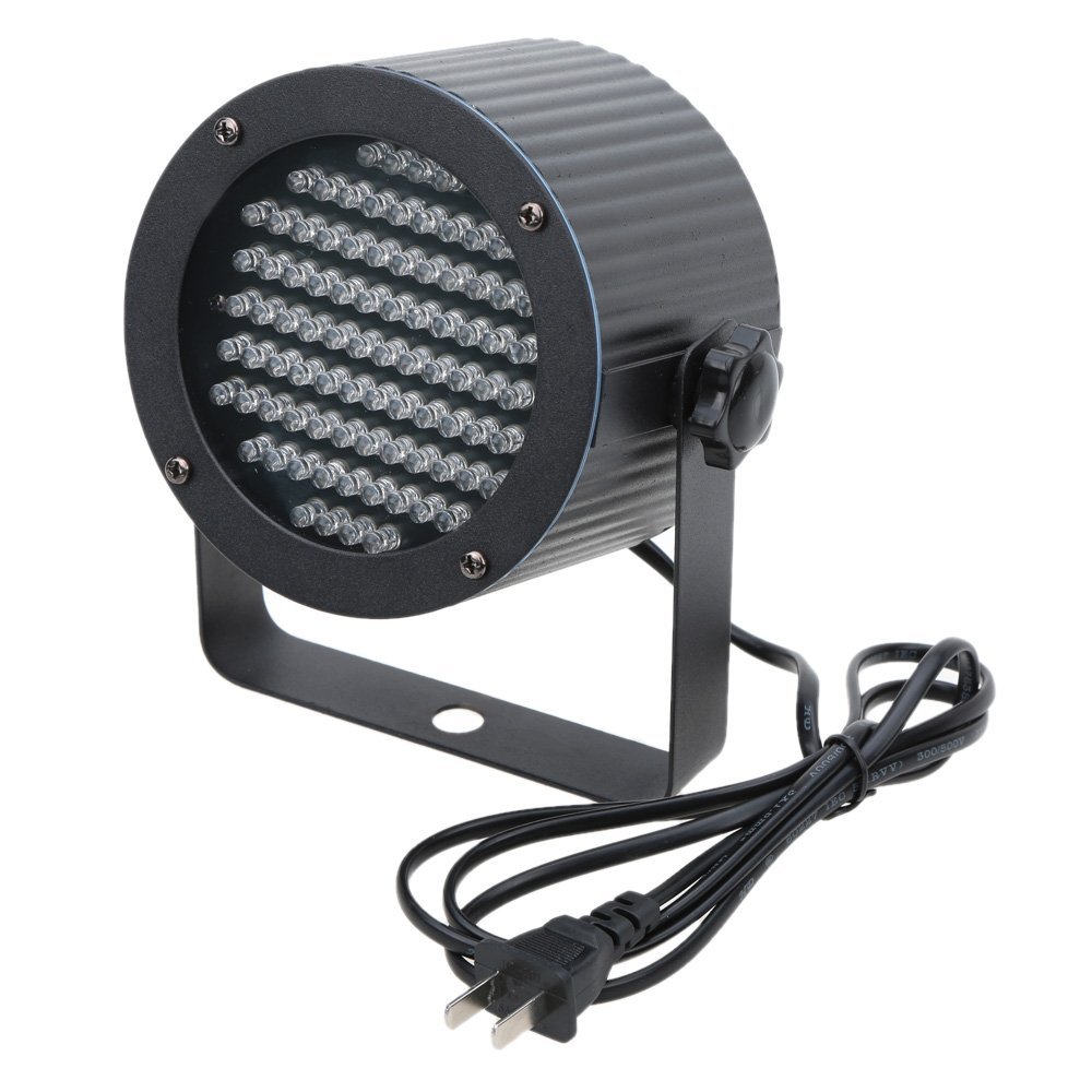 Portable 86 RGB LED Stage Lights Par Party Show DMX-512 Lighting effect Disco Spotlight Projector for Wedding Party Bar Club DJ