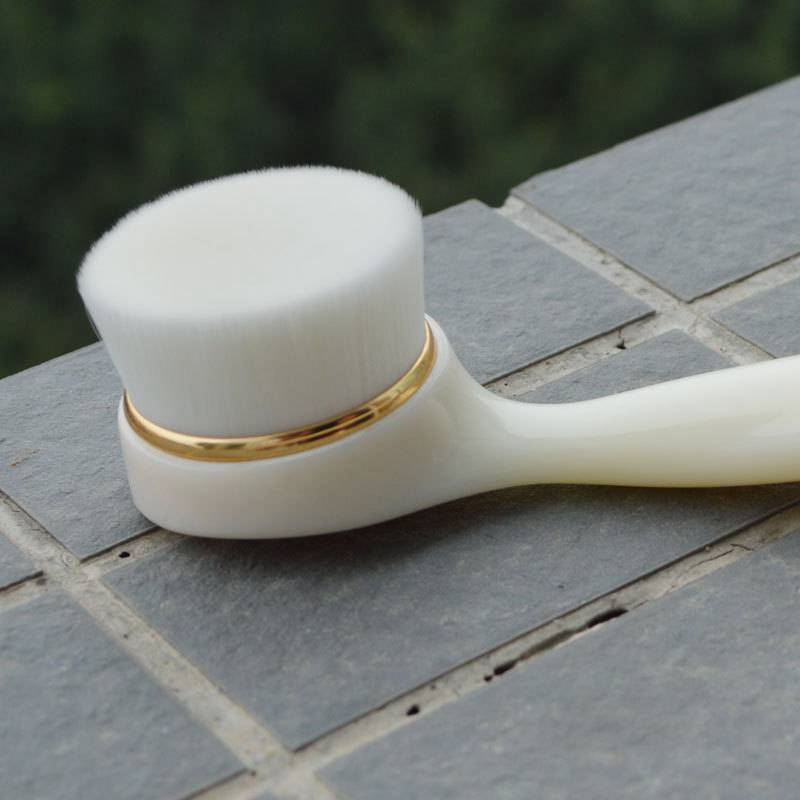 20 pcs facial cleaning brush mekup brush with long handle and PBT soft hair black head cleaning brush DHL free