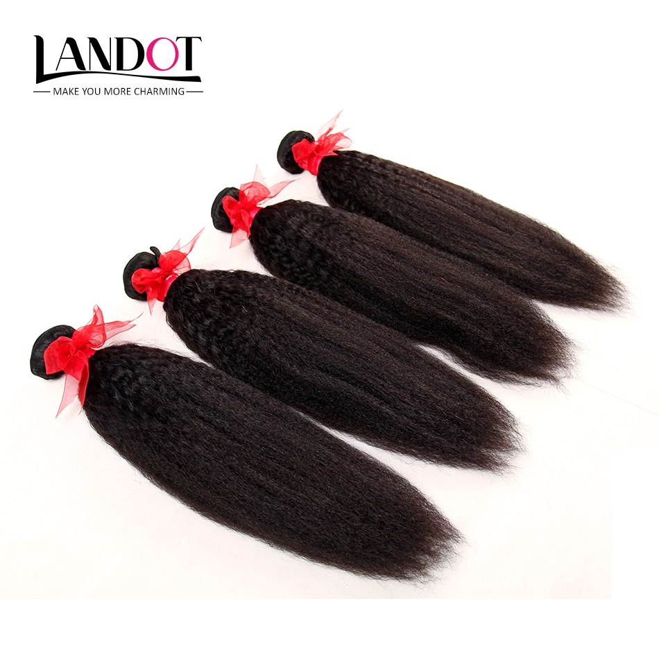 Peruvian Malaysian Indian Brazilian Kinky Straight Virgin Human Hair Weave Bundles 100% Unprocessed Italian Coarse Yaki Remy Hair Extensions