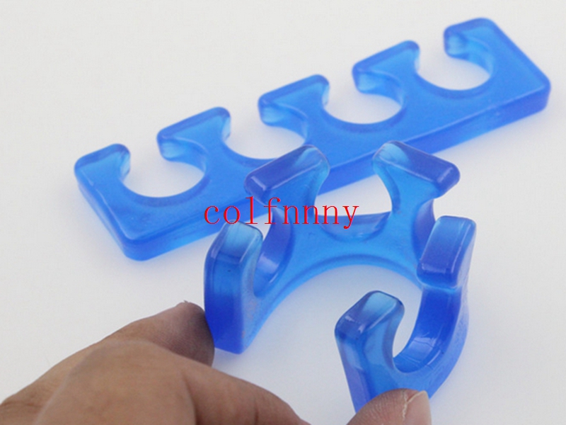 200pcs/lot Fast shipping Silicone Toe Separator Finger Spacer For Nail art Nail Tools Flexible Soft Silica Toe Separators