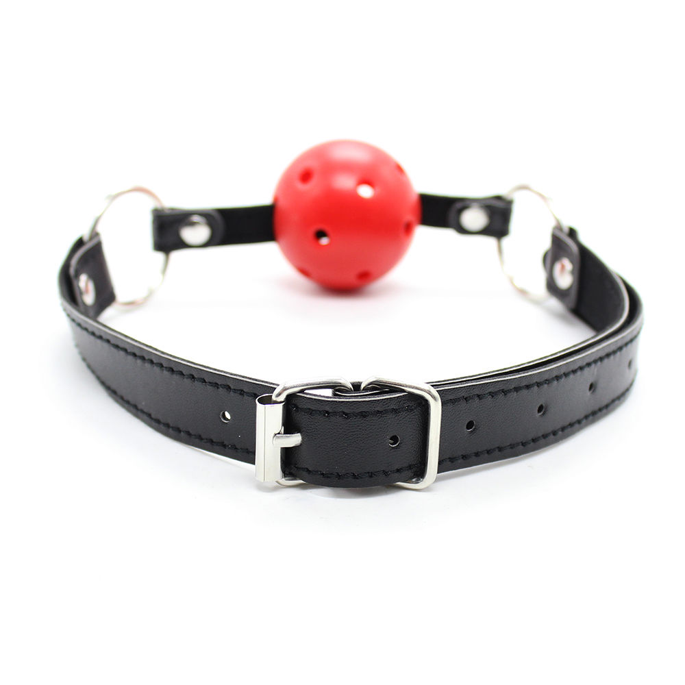Adult Toys Leather Ball Gag Mouth Bondage Fetish Restraint Slave Harness Roleplay Gimp #R501